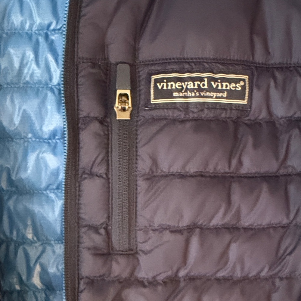 Vineyard Vines Boys Blue Primaloft Packable Jacket - Picture 4 of 8